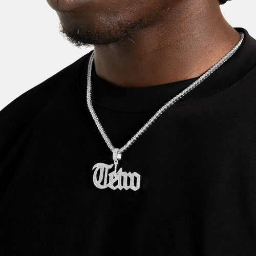 Custom Gothic Letter Pendant