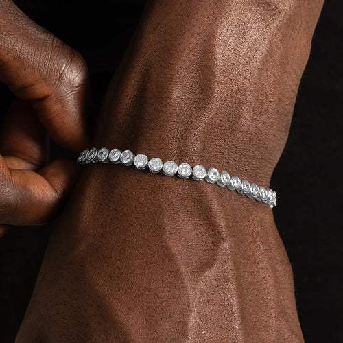 Bezel Tennis Bracelet