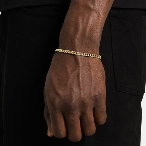 5mm Cuban Link Bracelet Gold