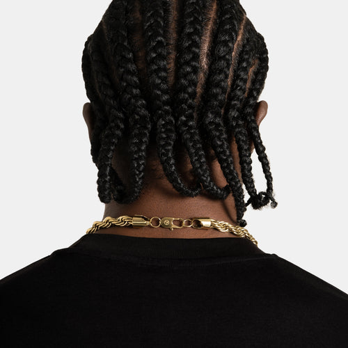 10mm Rope Chain Gold