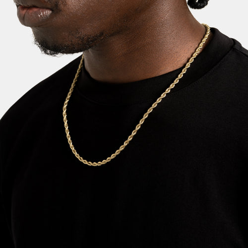 4mm Rope Chain Gold