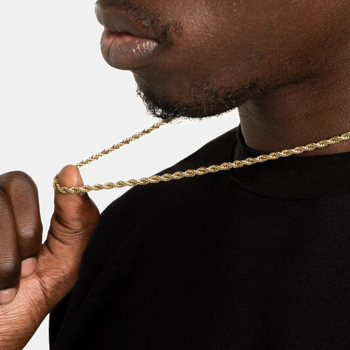 4mm Rope Chain Gold