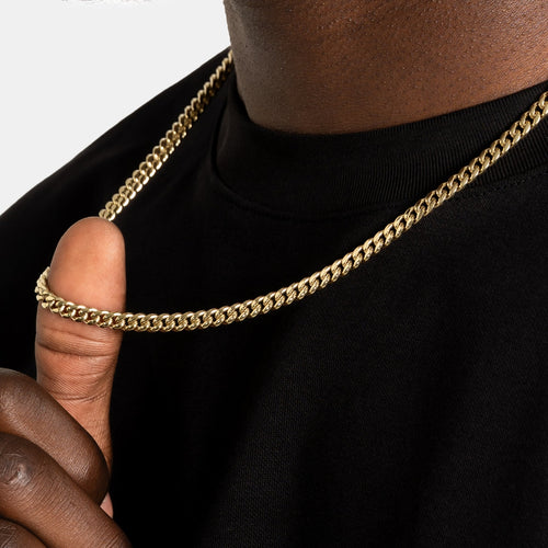 5mm Cuban Link Chain Gold