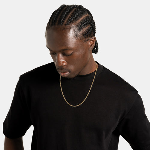 3mm Cuban Link Chain Gold