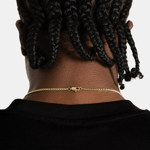 3mm Cuban Link Chain Gold