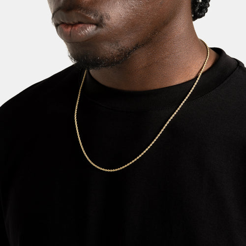 2mm Rope Chain Gold