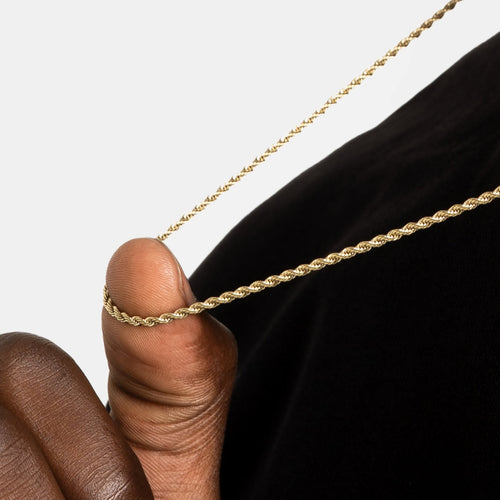 2mm Rope Chain Gold
