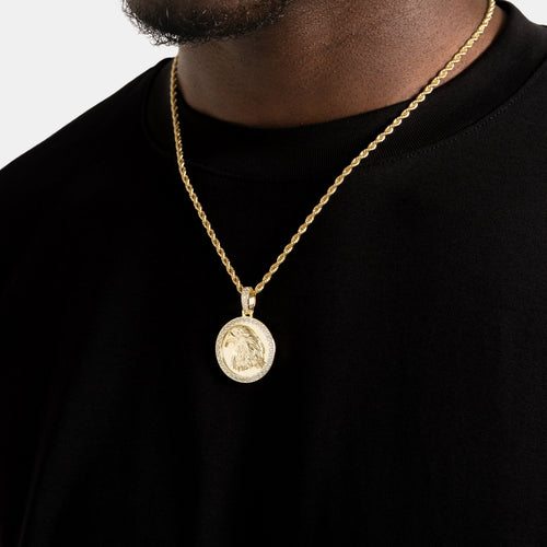 Eagle Coin Pendant Gold