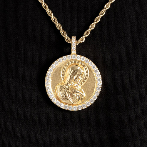 St.Mary Coin Pendant Gold