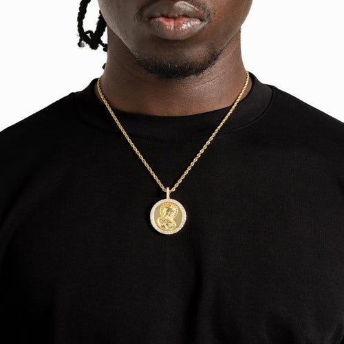 St.Mary Coin Pendant Gold