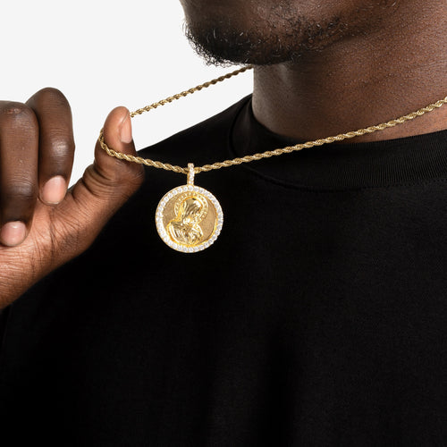 St.Mary Coin Pendant Gold