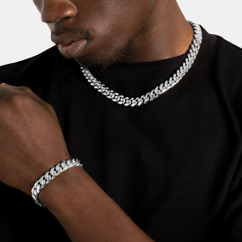 12mm Cuban Link Chain & Bracelet