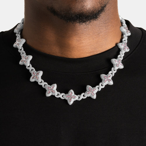 Pink Clover Infinity Chain