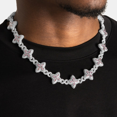Pink Clover Infinity Chain