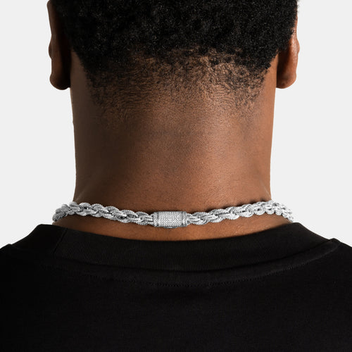 10mm Iced Rope Chain