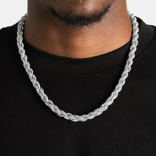10mm Iced Rope Chain