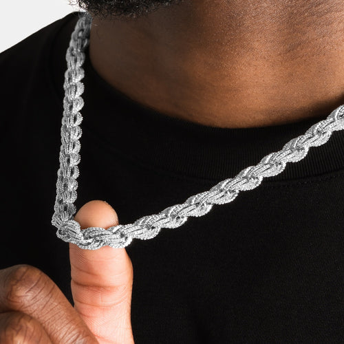 10mm Iced Rope Chain