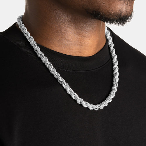 10mm Iced Rope Chain