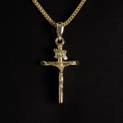 Large Crucifix Pendant Gold