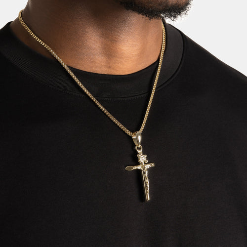 Large Crucifix Pendant Gold