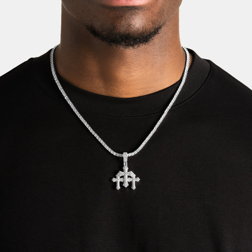 Micro Triple Cross Pendant