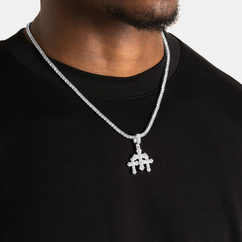 Micro Triple Cross Pendant