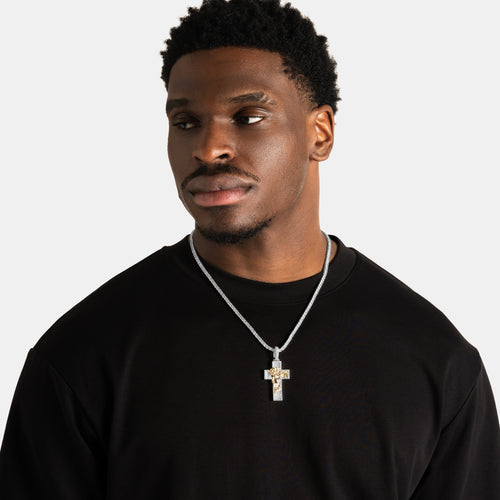 Jesus Face Cross Pendant