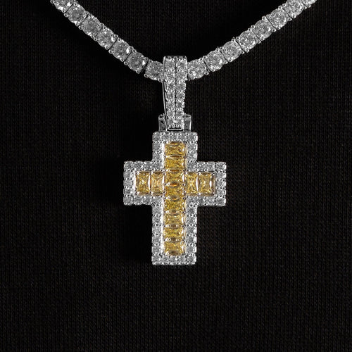 Canary Archer Cross Pendant