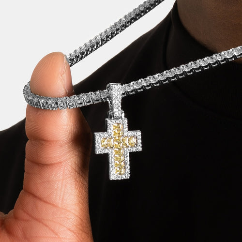 Canary Archer Cross Pendant