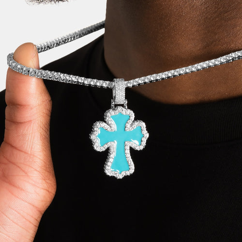Turquoise Cross Pendant