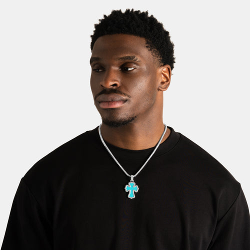 Turquoise Cross Pendant