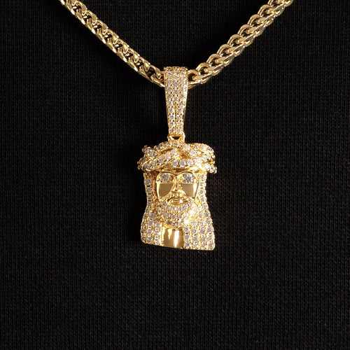 Micro Jesus Pendant Gold