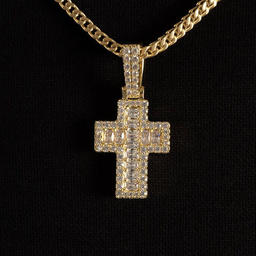 Mini Ascher Cross Pendant Gold