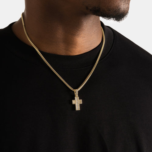 Mini Ascher Cross Pendant Gold