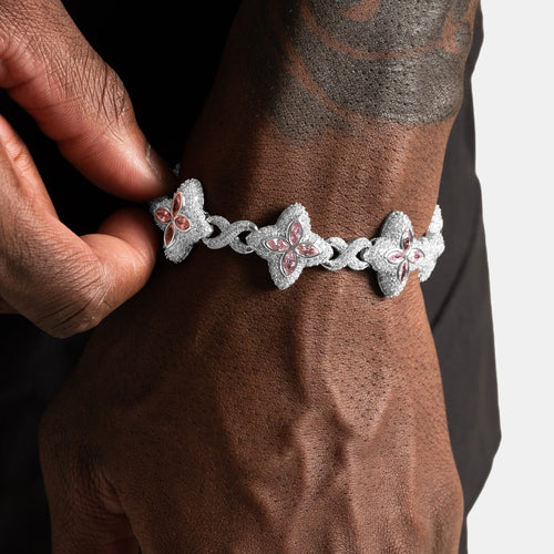 Pink Clover Infinity Bracelet