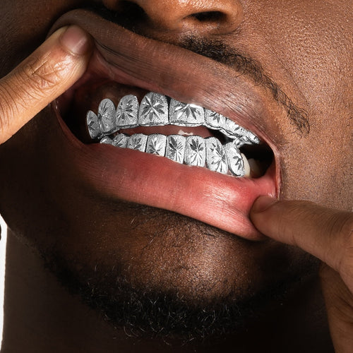 Custom Sunburst Cuts Grillz