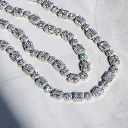 Emerald Clustered Tennis Chain