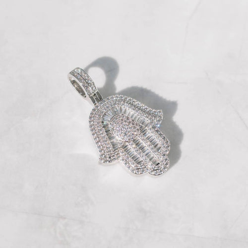Baguette Hamsa Pendant