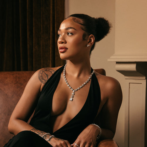 Teardrop Lariat Tennis Chain