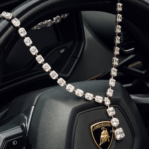 Teardrop Lariat Tennis Chain