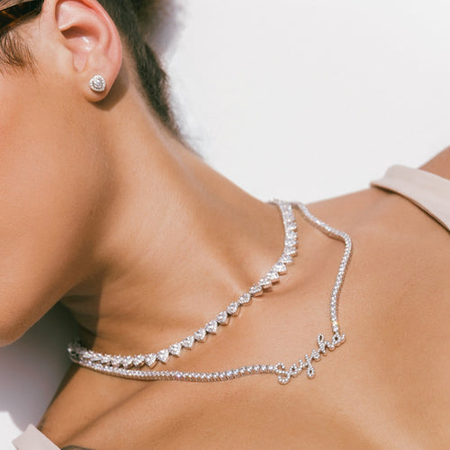 7mm Heart Tennis Chain
