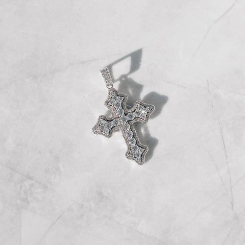 Cluster Micro Cross Pendant