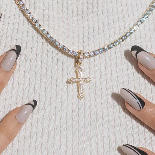 Micro Celtic Cross Pendant Gold