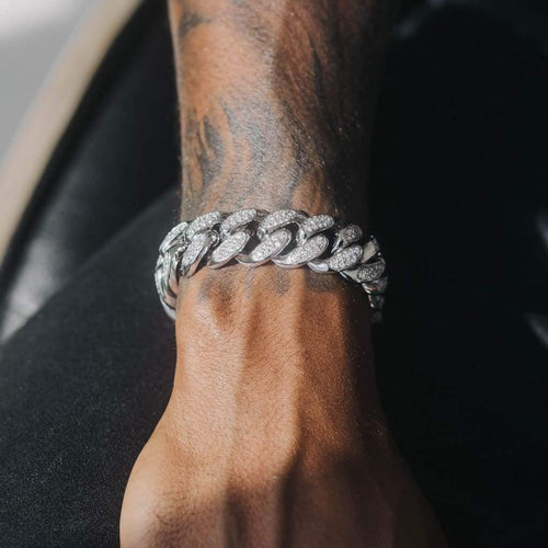 19mm Iced Cuban Bracelet
