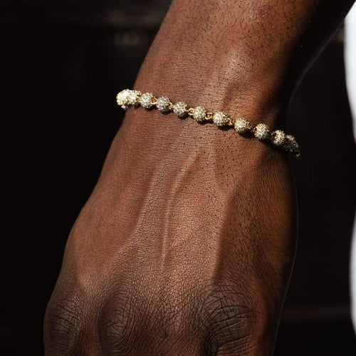 Iced Beads Bracelet Gold