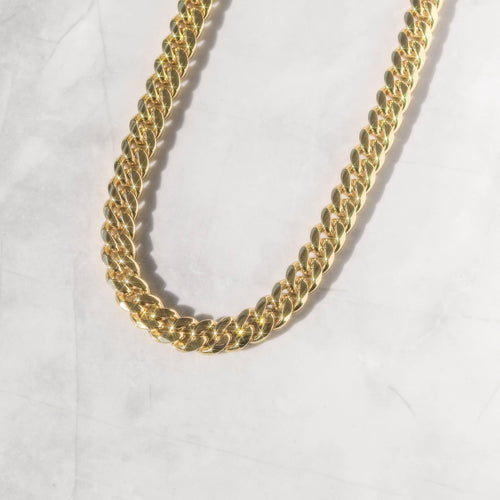 12mm Cuban Link Chain & Bracelet Gold