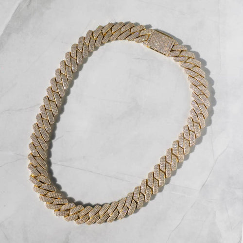 19mm Prong Cuban Chain Gold