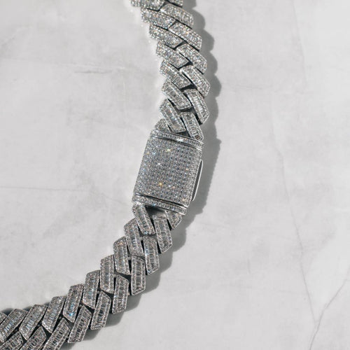 19mm Baguette Cuban Chain
