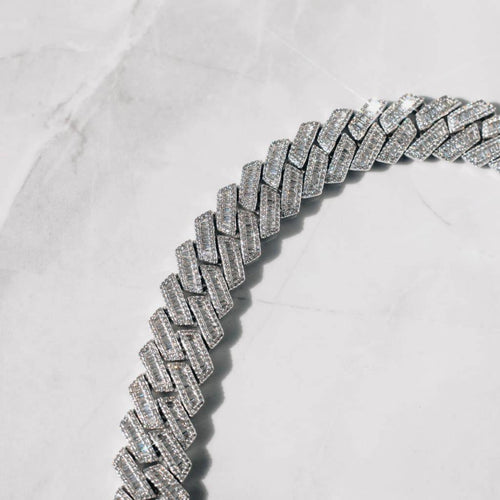 19mm Baguette Cuban Chain