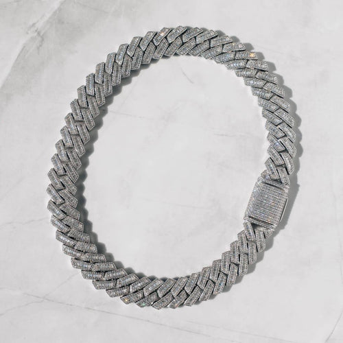 19mm Baguette Cuban Chain